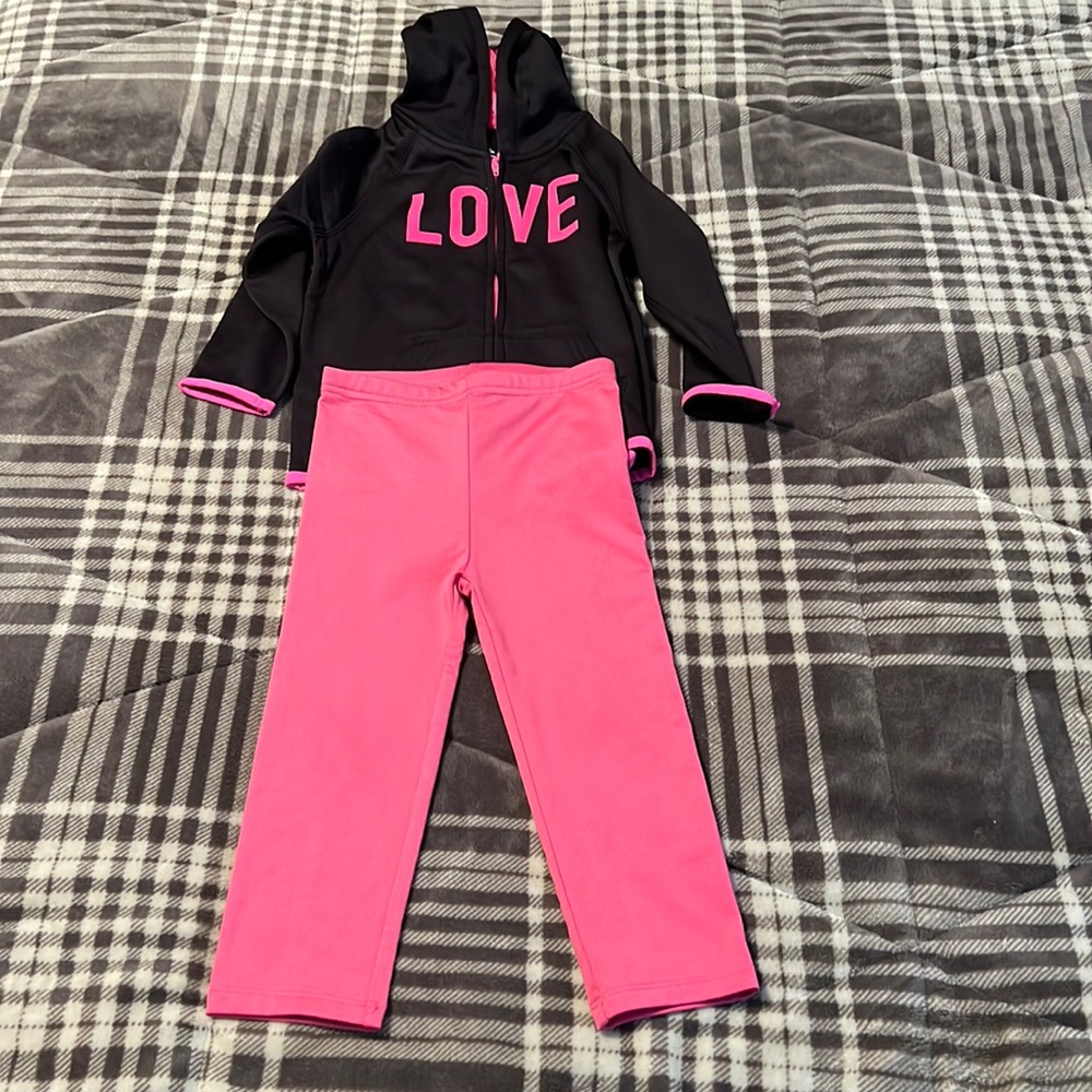 Toddler girl athletic set